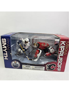 SEALED McFarlane Ryan Smyth Oilers Miikka Kiprusoff Flames NHL Deluxe BOX WEAR